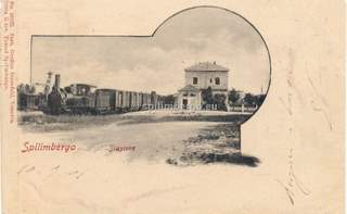 Stazione dei treni di Spilimbergo 1901